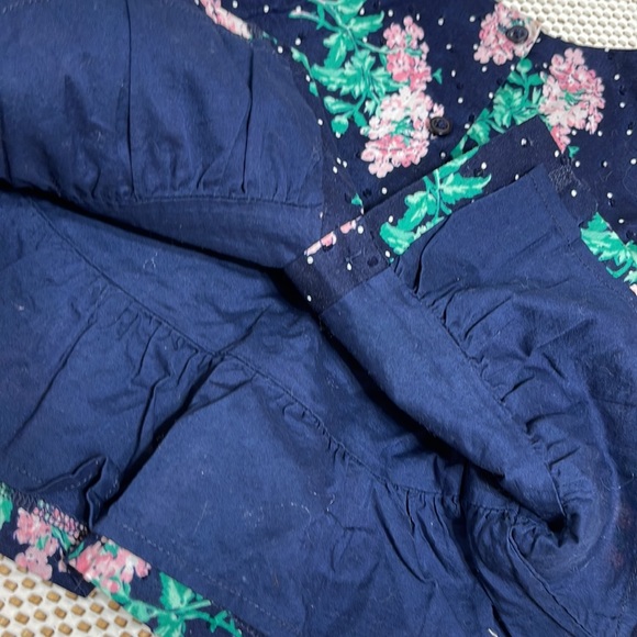 Janie and Jack Blue Floral Dress - Sz 2T - Picture 4 of 6